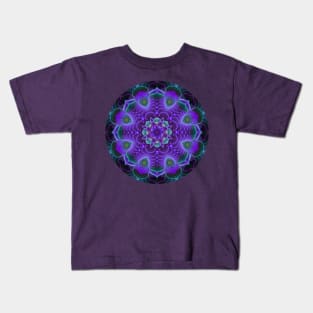 Mandala Magic - Purple Delight-3-24-2023 Kids T-Shirt